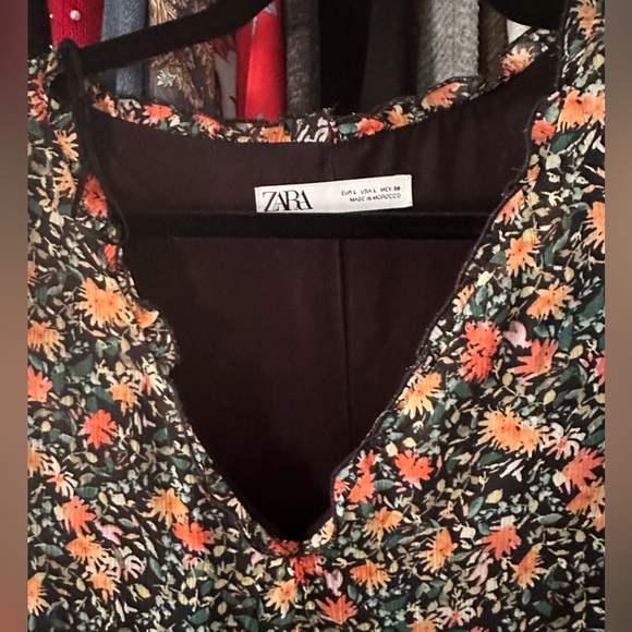 Babydoll 3/4 length sleeves floral print - Picture 4 of 6